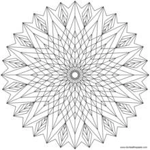 Dessin à colorier: Anti-stress (Mandalas) #22944 - Coloriages à Imprimer Gratuits