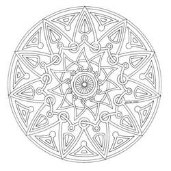 Coloriage imprimable Anti-stress (Mandalas) #22947 à colorier gratuitement