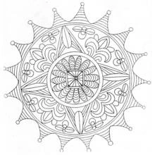 Dessin à colorier: Anti-stress (Mandalas) #22948 - Coloriages à Imprimer Gratuits
