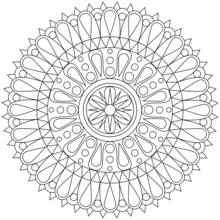 Dessin à colorier: Anti-stress (Mandalas) #22966 - Coloriages à Imprimer Gratuits