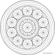 Dessin à colorier: Anti-stress (Mandalas) #22984 - Coloriages à Imprimer Gratuits