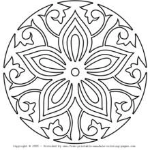 Dessin à colorier: Anti-stress (Mandalas) #22998 - Coloriages à Imprimer Gratuits