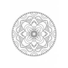 Dessin à colorier: Anti-stress (Mandalas) #23070 - Coloriages à Imprimer Gratuits