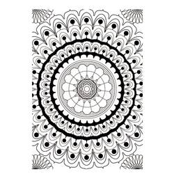 Dessin à colorier: Art Thérapie (Mandalas) #208464 - Coloriages à Imprimer Gratuits