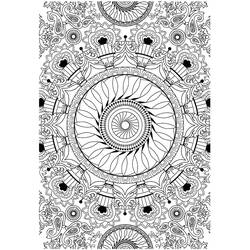 Dessin à colorier: Art Thérapie (Mandalas) #208475 - Coloriages à Imprimer Gratuits