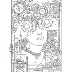 Dessin à colorier: Art Thérapie (Mandalas) #208485 - Coloriages à Imprimer Gratuits