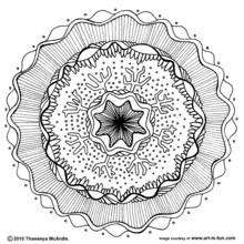 Dessin à colorier: Art Thérapie (Mandalas) #23189 - Coloriages à Imprimer Gratuits