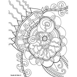 Dessin à colorier: Art Thérapie (Mandalas) #23230 - Coloriages à Imprimer Gratuits