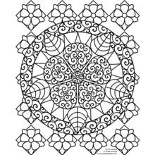 Dessin à colorier: Art Thérapie (Mandalas) #23252 - Coloriages à Imprimer Gratuits