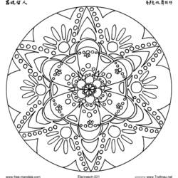 Dessin à colorier: Mandalas (Mandalas) #22905 - Coloriages à imprimer