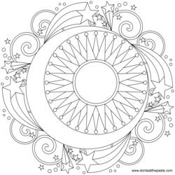 Dessin à colorier: Mandalas (Mandalas) #22910 - Coloriages à imprimer