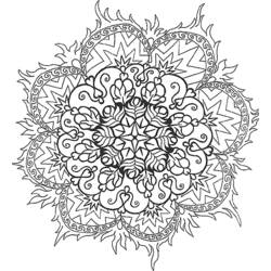 Dessin à colorier: Mandalas (Mandalas) #22913 - Coloriages à Imprimer Gratuits