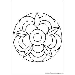 Dessin à colorier: Mandalas (Mandalas) #22920 - Coloriages à imprimer