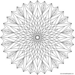 Dessin à colorier: Mandalas (Mandalas) #22944 - Coloriages à imprimer