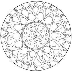 Dessin à colorier: Mandalas (Mandalas) #22962 - Coloriages à Imprimer Gratuits