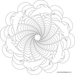 Dessin à colorier: Mandalas (Mandalas) #22981 - Coloriages à Imprimer Gratuits