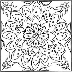 Dessin à colorier: Mandalas (Mandalas) #23067 - Coloriages à imprimer