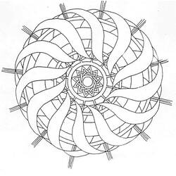 Dessins à colorier: Mandalas Abstraits - Coloriages à Imprimer Gratuits