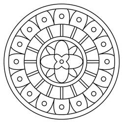 Dessin à colorier: Mandalas Abstraits (Mandalas) #173975 - Coloriages à Imprimer Gratuits