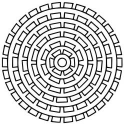 Dessin à colorier: Mandalas Abstraits (Mandalas) #173977 - Coloriages à Imprimer Gratuits