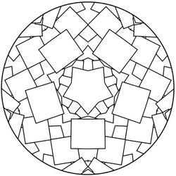Dessin à colorier: Mandalas Abstraits (Mandalas) #173979 - Coloriages à Imprimer Gratuits