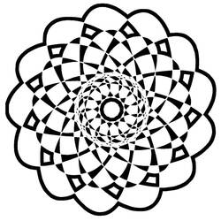 Dessin à colorier: Mandalas Abstraits (Mandalas) #173980 - Coloriages à Imprimer Gratuits