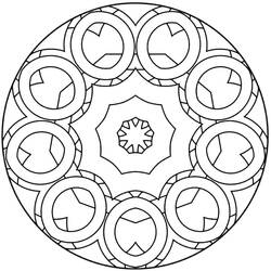Dessin à colorier: Mandalas Abstraits (Mandalas) #173983 - Coloriages à Imprimer Gratuits