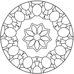 Dessin à colorier: Mandalas Abstraits (Mandalas) #173984 - Coloriages à Imprimer Gratuits