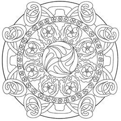 Dessin à colorier: Mandalas Abstraits (Mandalas) #173987 - Coloriages à Imprimer Gratuits