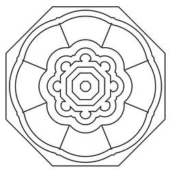 Dessin à colorier: Mandalas Abstraits (Mandalas) #173989 - Coloriages à Imprimer Gratuits