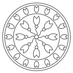 Dessin à colorier: Mandalas Abstraits (Mandalas) #173990 - Coloriages à Imprimer Gratuits