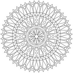 Dessin à colorier: Mandalas Abstraits (Mandalas) #173991 - Coloriages à Imprimer Gratuits