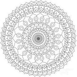 Dessin à colorier: Mandalas Abstraits (Mandalas) #173992 - Coloriages à Imprimer Gratuits