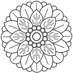 Dessin à colorier: Mandalas Abstraits (Mandalas) #173994 - Coloriages à Imprimer Gratuits