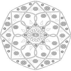 Dessin à colorier: Mandalas Abstraits (Mandalas) #173995 - Coloriages à Imprimer Gratuits
