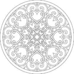 Dessin à colorier: Mandalas Abstraits (Mandalas) #193034 - Coloriages à Imprimer Gratuits