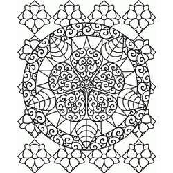 Dessin à colorier: Mandalas Abstraits (Mandalas) #193035 - Coloriages à Imprimer Gratuits