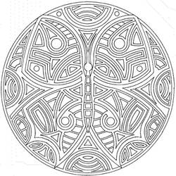 Dessin à colorier: Mandalas Abstraits (Mandalas) #193038 - Coloriages à Imprimer Gratuits