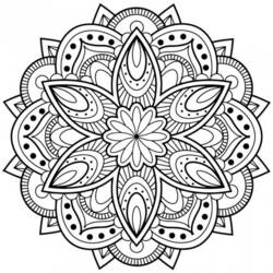 Dessin à colorier: Mandalas Abstraits (Mandalas) #193045 - Coloriages à Imprimer Gratuits