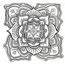 Dessin à colorier: Mandalas Abstraits (Mandalas) #193048 - Coloriages à Imprimer Gratuits