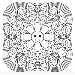Dessin à colorier: Mandalas Abstraits (Mandalas) #193065 - Coloriages à Imprimer Gratuits