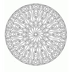Dessin à colorier: Mandalas Abstraits (Mandalas) #193069 - Coloriages à Imprimer Gratuits
