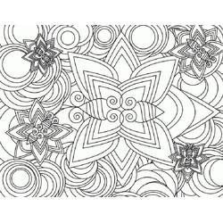 Dessin à colorier: Mandalas Abstraits (Mandalas) #193070 - Coloriages à Imprimer Gratuits