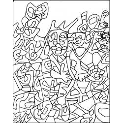 Dessin à colorier: Mandalas Abstraits (Mandalas) #193076 - Coloriages à Imprimer Gratuits