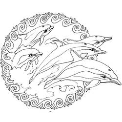 Dessin à colorier: Mandalas Animaux (Mandalas) #174742 - Coloriages à Imprimer Gratuits