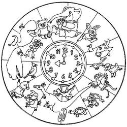 Coloriage Mandalas Animaux (Mandalas) #174751 à imprimer et colorier