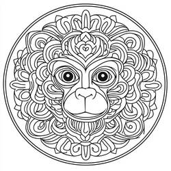 Dessin à colorier: Mandalas Animaux (Mandalas) #218433 - Coloriages à Imprimer Gratuits