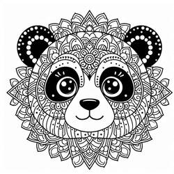 Dessin à colorier: Mandalas Animaux (Mandalas) #218443 - Coloriages à Imprimer Gratuits