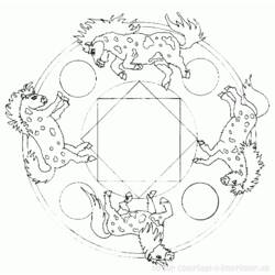 Dessin à colorier: Mandalas Animaux (Mandalas) #22745 - Coloriages à Imprimer Gratuits