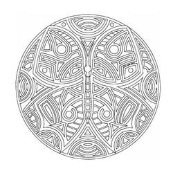 Dessin à colorier: Mandalas Celtiques (Mandalas) #173946 - Coloriages à Imprimer Gratuits